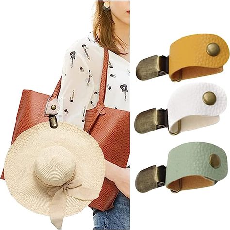 Hat Clip For Travel, Hat Holder, Hat Clip, Travel Hat, Leather Hat, Luggage Suitcase, Travel Must Haves, Hat Clips, Backpack Travel