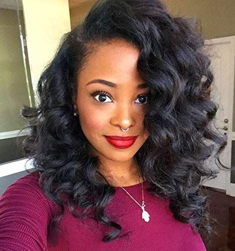 Layered Bob Hairstyles For Black Women, Deep Wave Crochet Hair, Ocean Wave Crochet, Ocean Wave Crochet Hair, Long Weave Hairstyles, Curly Crochet Hair, Short Natural Curly Hair, Curly Hairstyles For Black Women, Wave Crochet