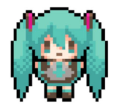 Vocaloid Pixel Art, Hatsune Miku Pixel Art, Miku Pixel Art, Miku Widget, Pixel Art Landscape, Perler Art, Pixel Pattern, Pixel Art Pattern, Perler Patterns