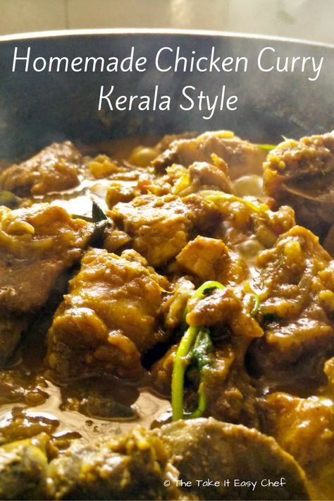 Kerala Chicken Curry, Indian Chicken Recipes, Chicken Curry Recipe, Kerala Food, Heirloom Recipes, Curry Dishes, Curry Chicken Recipes, Curry Recipe, Chicken Curry