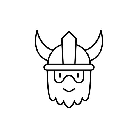 Viking Images, Easy Doodle, Viking Woman, Easy Doodle Art, Vector Png, Simple Doodles, Creative Commons, Free Png, Free Image