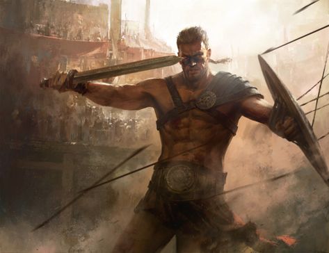 ArtStation - Gladiator, Mazert Young Ancient Rome Gladiators, Dungeons And Dragons Art, Fantasy Heroes, Dungeons And Dragons Classes, Roman History, Character Design Male, Fantasy Rpg, Medieval Art, Ancient Rome