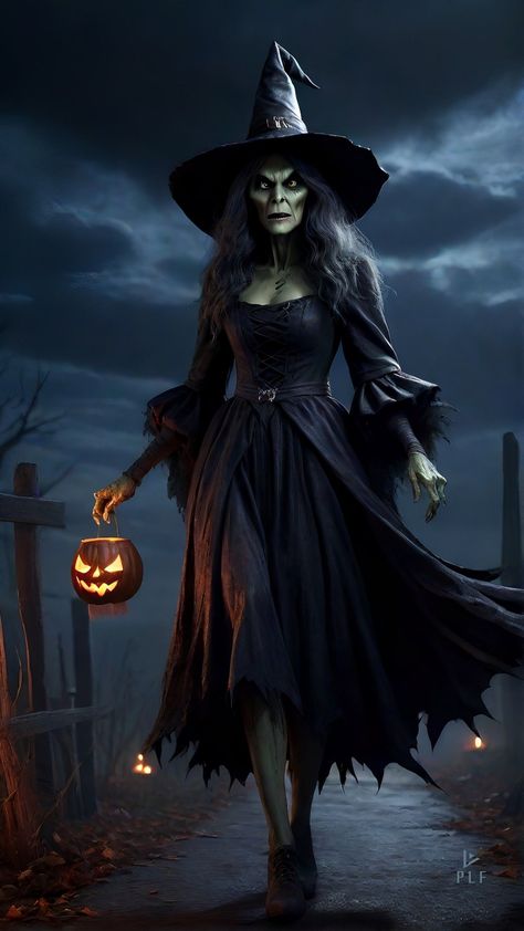 Creepy Witch Costumes, Witch Rpg, Facts About Halloween, Witches Art, Spooky Halloween Pictures, Scary Witch, Dark Evil, Fantasy Witch, Witch Costumes