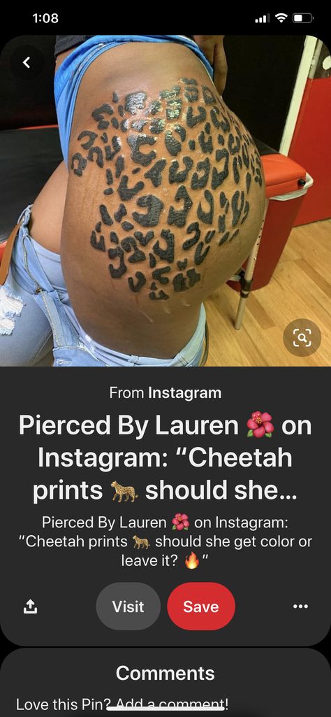 Cheetah Print Thigh Tattoo, Cheetah Print Leg Tattoo, Cheetah Tattoo For Women Sleeve, Cheetah Print Tattoo On Thigh, Elephant Tattoo On Hand, Cheetah Print Tattoo, Animal Print Tattoo, Cheetah Print Tattoos, Baddie Tats