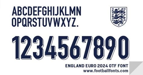 England Euro 2024 Font (OTF & Vector) – Football Fonts 2024 Font, Football Players Names, Nike Portugal, Football Fonts, Jersey Font, Association Logo, Wolverhampton Wanderers, Major League Soccer, Club America