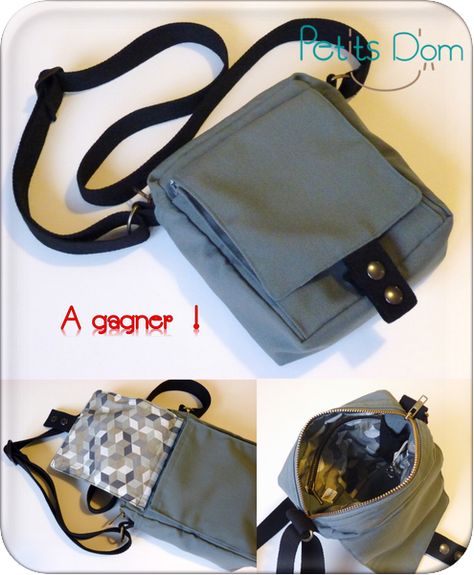 La sacoche pour homme [tuto   jeu de la st Valentin inside]   EDIT résultat Diy Handbag, Couture Mode, Couture Sewing, Bags Tutorial, St Valentin, Diy Couture, Sewing Bag, Diy Bag, Dressmaking