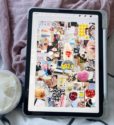 Vision Board On Ipad, Ipad Vision Board, Vision Board For 2023, Vision Board Aesthetic, Board Aesthetic, Ipad Procreate, 2023 Vision, What Is Coming, Happy Things