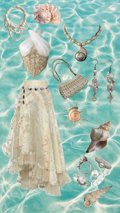 Mermaidcore mermaid mermaid outfits. Outfit ideas siren inspiration for outfits. Summer closet ideas Mermaid Core Outfit, Mermaidcore Outfit, Princesscore Aesthetic, Ocean Outfits, Ren Faire Outfits, Mermaid Core, Mako Mermaids, Mermaid Outfit, Mermaid Aesthetic