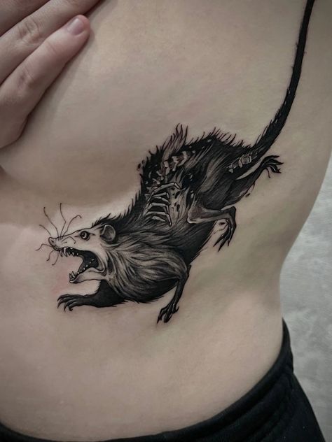 Opossum Tattoo, Neat Tattoos, Create Your Own World, Creepy Tattoos, Reference Pictures, Dope Tattoos, Body Mods, Tattoo Idea, Tattoo Inspo