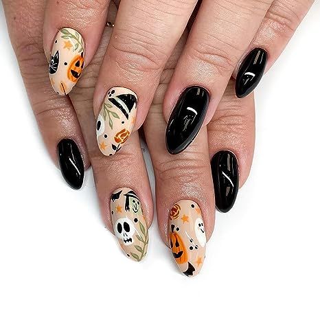 Nagellack Trends, Halloween Press On Nails, French Nail Art, Nail Art Kit, Halloween Nail Designs, Halloween Nail Art, Stick On Nails, Nail Art Hacks, Nail Supply