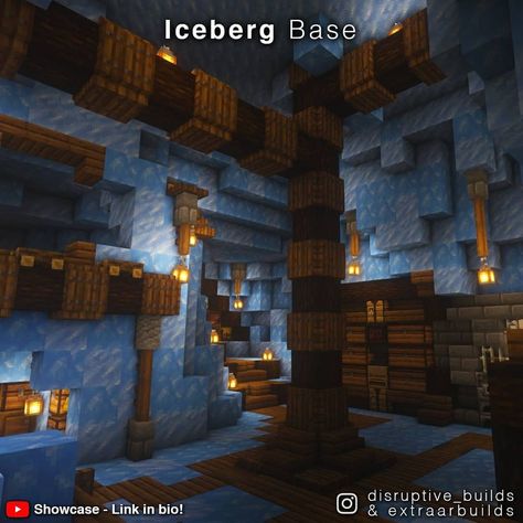 Minecraft Ice Rink, Minecraft Mesa House, Minecraft Igloo, Minecraft Ice Castle, Minecraft Hus, Minecraft Building Designs, Minecraft Interior, Minecraft Structures, Minecraft Interior Design