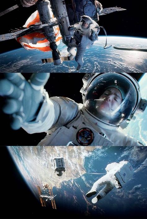 Gravity (2013) Sandra Bullock Gravity Movie Scenes, Surreal Cinematography, Gravity Movie, Gravity 2013, Oscars 2014, Space Movies, Bill Murray, Go To Movies, Dirty Dancing