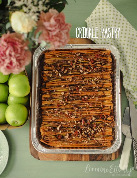 Crinkle Pastry TikTok @ Not Quite Nigella Crinkle Dessert, Crinkle Cake, Crinkles Recipe, Trending Desserts, Filo Pastry Recipes, Phyllo Dough Recipes, Nigella Lawson Recipes, Puff Pastry Desserts, Baklava Recipe