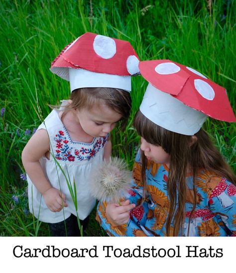 Mushroom Hats, Cute Group Halloween Costumes, Felt Mushroom, Mushroom Crafts, Mushroom Hat, School Glue, Toilet Paper Roll Crafts, Butterfly Crafts, Diy Hat