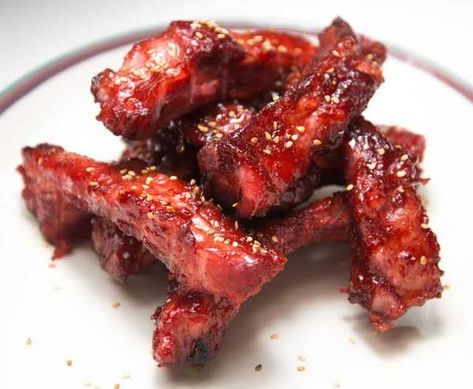 Char Siu Ribs Recipe, Chinese Bbq Sauce, Chinese Spare Ribs, Chinese Ribs, Char Siu Pork, Fruit Kebabs, Chinese Bbq Pork, Carne Guisada, Mapo Tofu