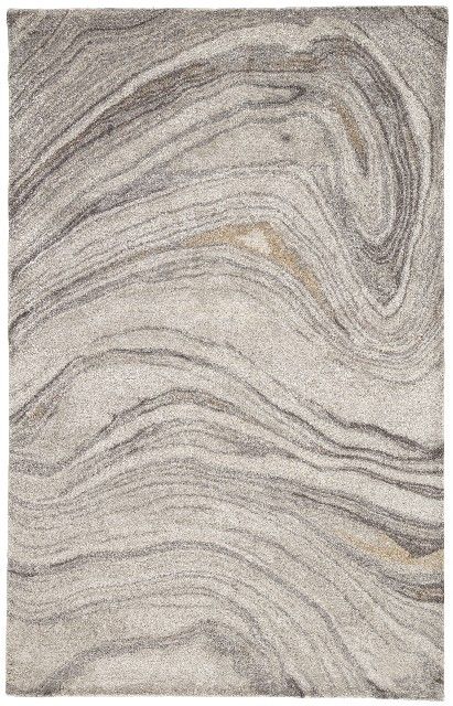 Jaipur Living Atha Handmade Abstract Gray/ Gold Area Rug (5'X8') - RUG137587 With a whimsical spirit and sophisticated flair, the Genesis collection features an assortment of hand-tufted rugs sure to liven any contemporary home. Chic gold and gray hues create an elegant marbled design on the Atha area rug. Lustrous viscose adds a striking sheen to the natural wool fibers for a final touch of glamour. RUG137587 Features: Hand-Made Quality: hand tufted by artisans in India for notable durability a Carpet Texture, Jaipur Rugs, Viscose Rug, Jaipur Living, Diy Carpet, Gold Rug, Grey Carpet, Carpet Design, Patterned Carpet