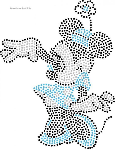 Diamond Dots Patterns, Diamond Dots Craft, Dot Drawings, Diy Rhinestone Crafts, Sequin Art, Dotted Drawings, Rhinestone Designs Pattern, Diamond Dots, Disney Silhouette