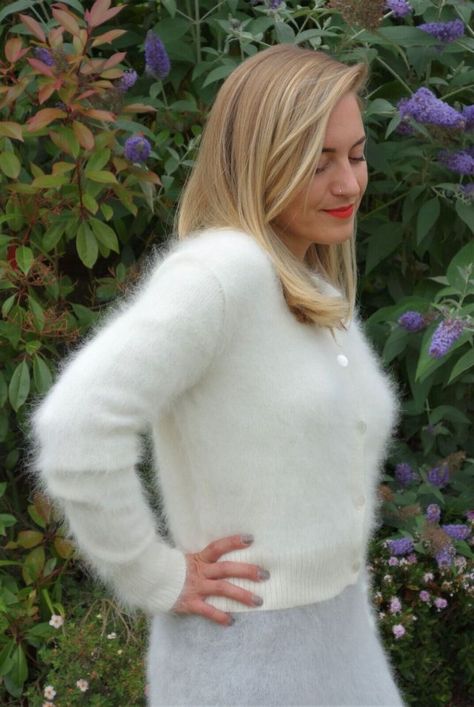 Angora & Mohair Rule!! Angora Sweater Dress, Mohair Sweaters, Angora Cardigan, Fuzzy Cardigan, Fluffy Sweater, Angora Sweater, Ladies Turtleneck Sweaters, Fuzzy Sweater, Mohair Sweater