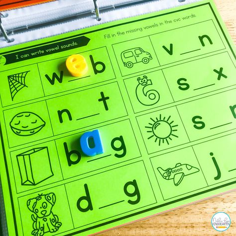 Math and Literacy Binder Centers for Kindergarten Kindergarten Binder, Centers In Kindergarten, Subtraction Centers, Math Binder, Centers Kindergarten, Line Math, Centers For Kindergarten, Sight Word Centers, Reading Graphic Organizers