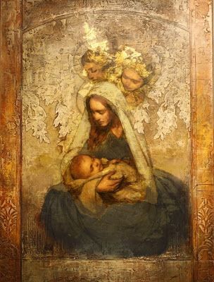 Mormon Art, Love Frames, Float Frame, Blessed Mother Mary, Child Jesus, The Virgin Mary, Tableau Art, Brown Frame, Madonna And Child