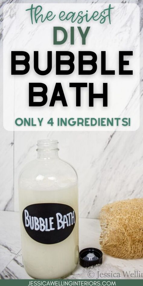 Diy Bubble Bath Recipe, Bubble Bath Recipe, Diy Bubble Bath, Natural Bubble Bath, Kids Bubble Bath, How To Make Bubbles, Bath Salts Diy, Homemade Bubbles, Essential Oils For Kids