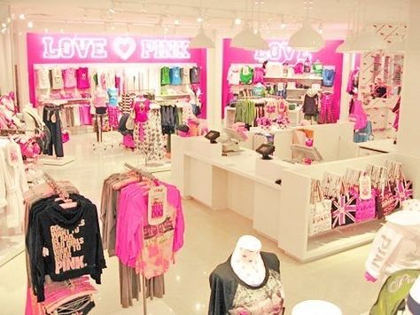 Victoria secret pink store Vs Pink Nation, Victoria Secret Outfits, Pink Nation, Pink Brand, Everything Pink, Girly Stuff, Beauty Room, Pink Outfits, Pink Love