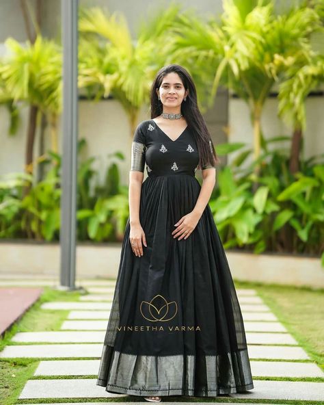 Ikkat Pattu Long Frock Designs, Pattu Maxi Dress, Mangalgiri Long Frocks, Mangalgiri Pattu Long Frocks, Long Frocks For Women Traditional, Long Frocks Traditional, Mangalagiri Pattu Long Frocks, Butta Hands For Long Frocks, Mangalgiri Dress Patterns