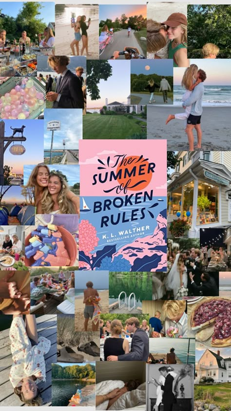 THE SUMMER OF BROKEN RULES - Stephen Witry, The Summer Of Broken Rules, Romcom Books, Books Romance Novels, Feel Good Books, Romance Series Books, Collage Book, Book Background, Teen Romance Books