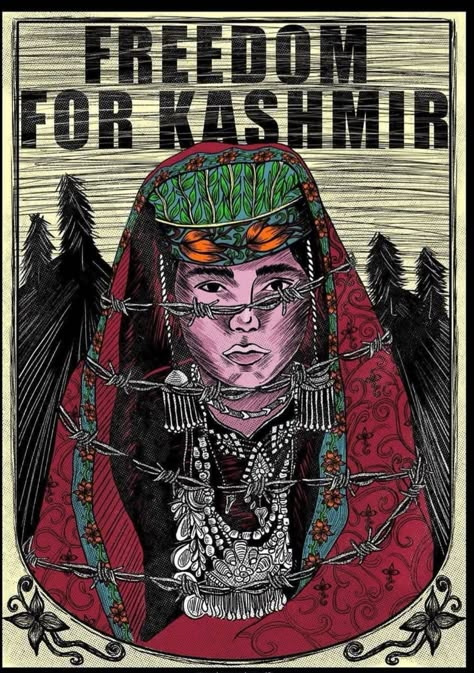 Free Kashmir Kashmir Day Posters, Kashmir Day Posters Art, Kashmir Day, Free Kashmir, Free The People, Bangladesh Travel, Kashmir Pakistan, Muslim Memes, Symbolic Art