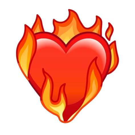 Heart in fire large size icon for emoji ... | Premium Vector #Freepik #vector #happy #humor #love-emoji #smile Flaming Heart Drawing, Fire Heart Drawing, Heart Emoji Tattoo, Fire Heart Emoji, Colour Heart Meaning, Rug Templates, Purple Heart Meaning, Heart Meaning, Love Emojis