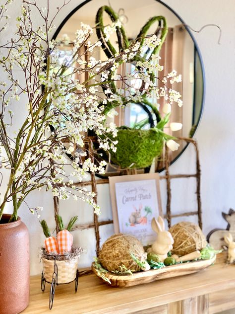 Easter Entrance Table Decor, Easter Entryway, Easter Entry Table Decor, Easter Console Table Decor, Bunny Table Decor, Bathroom Easter Decor, Spring Entry Table Decor, Easter Entryway Table Decor, Easter Entryway Decor