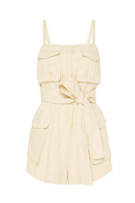 Eames Linen Utility Playsuit | Straw | Playsuits | Shona Joy – Shona Joy International Linen Romper, Shona Joy, Looks Chic, Kpop Fashion Outfits, Kpop Fashion, Stage Outfits, Playsuit, Pretty Outfits, Aesthetic Clothes