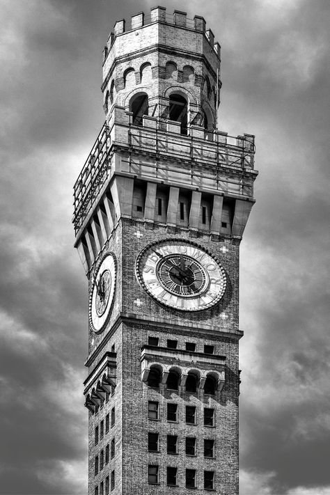 Baltimore Skyline, Big Clocks, Cool Clocks, Wood Finishes, Historic Places, Baltimore Md, Clock Tower, Florence Italy, Waltz