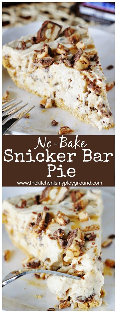 Diy Easy Recipes, Snickers Bar, Baked Dessert Recipes, Pie Dessert, Yummy Sweets, No Bake Treats, How Sweet Eats, Easy Cookies, Eat Dessert