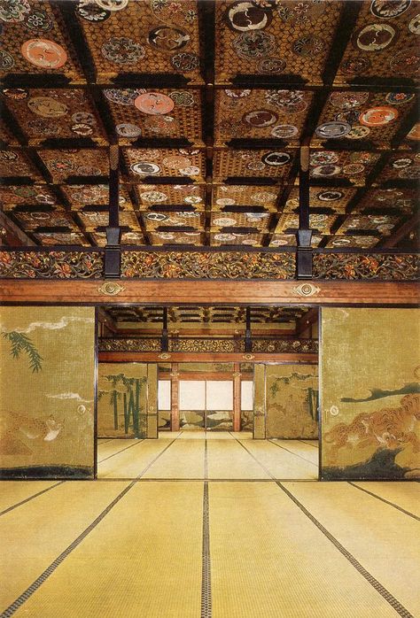 Japanese Castle Interior | Nijo Castle Interior, Kyoto, Japan. Nijo Castle, Castle Interior, Japanese Castle, Famous Castles, Castles Interior, Empty Room, Japanese Interior, Japanese Architecture, The Rising Sun