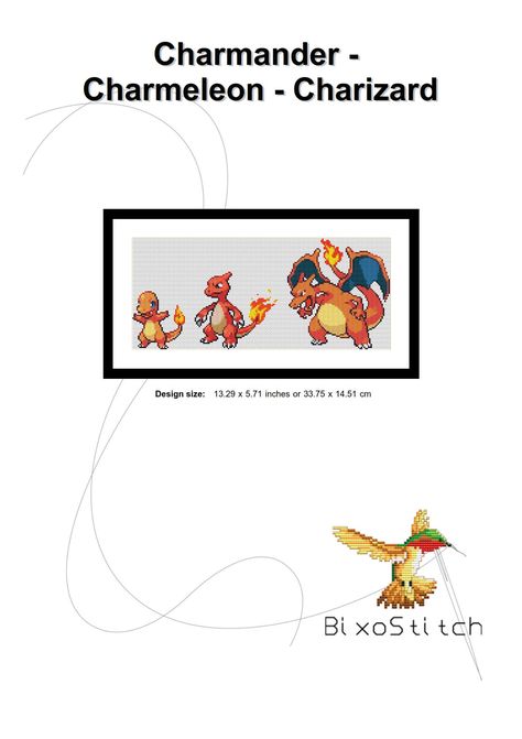 Squirtle Cross Stitch, Charmander Cross Stitch, Bulbasaur Cross Stitch, Pikachu Cross Stitch Pattern, Pikachu Cross Stitch, Charmander Charmeleon Charizard, Pokemon Bulbasaur, Pokemon Charmander, Pokemon Charizard