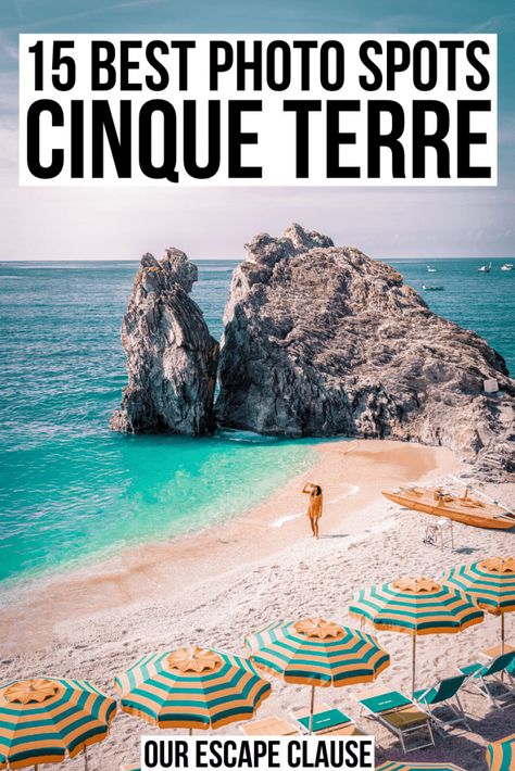 15 Most Instagrammable Places in Cinque Terre + Fun Photo Spots Cinque Terre Instagram Spots, Cinque Terre Travel Guide, Cinque Terre Italy Photo Ideas, Cinque Terre Italy Photography, Cinque Terre Instagram, Instagramable Places, Italy Cinque Terre, Cinque Terra, Photography Photo Ideas