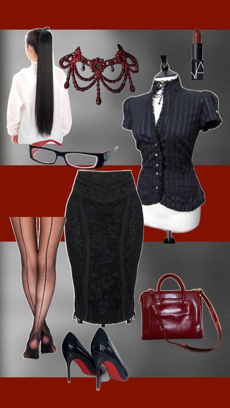 Kind of Bayonetta inspired. Bayonetta Shoes, Bayonetta 3 Outfit, Bayonetta Fashion Aesthetic, Bayonetta Inspired Outfit, Bayonetta Office Core, Bayonetta Clothes, Bayonetta Fashion, Bayonetta Outfits, Phoenix Core