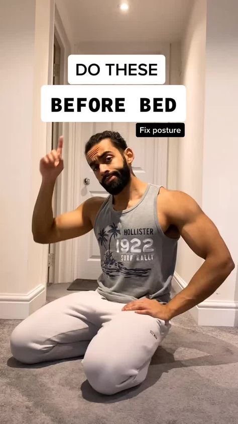 Before Bed Routine, Bed Routine, Fix Your Posture, Bolesti Chrbta, Gym Antrenmanları, Trening Fitness, Sport Club, Easy Yoga Workouts, Back Pain Exercises