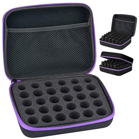 Hard Shell Shockproof Essential Oil case, 30 Bottles Carrying Storage Case Waterproof EVA Travel Bag for Nail Polish Bag Essential Oil and Accessories for 5ml, 10ml, 15ml Bottles Consulter sur https://sante-bien-etre-forme.com/produit/hard-shell-shockproof-essential-oil-case-30-bottles-carrying-storage-case-waterproof-eva-travel-bag-for-nail-polish-bag-essential-oil-and-accessories-for-5ml-10ml-15ml-bottles/ Flower Remedies, Essential Oil Case, Bach Flower Remedies, Flower Remedy, Manicure Y Pedicure, Essential Bag, Storage Case, Travel Bag, Essential Oil