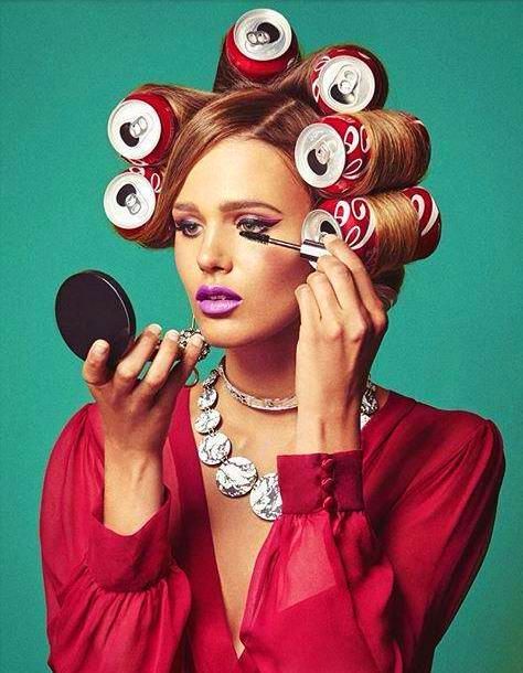 Holding A Mirror, Hair Quotes, Roller Girl, Hair Rollers, Dream Hair, A Mirror, Vintage Hairstyles, Fashion Photoshoot, Trendy Hairstyles