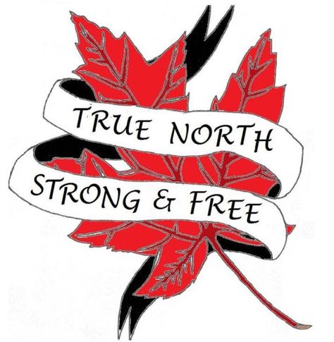 Canadian Tattoo [true north, strong & free] Canadian Flag Tattoo, Canadian Tattoos, Canada Wallpaper, Tattoo Ideas For Guys, Canadian Tattoo, Canada Tattoo, Welded Art, Geometric Owl, Canadian Things