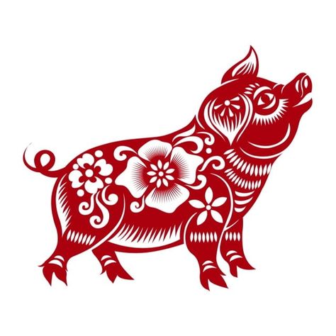 Pig Chinese Zodiac, Pig Zodiac, Year Of The Boar, Chinese New Year Zodiac, Pig Images, Chinese Calendar, Zodiac Years, Chinese Astrology, Chinese Year