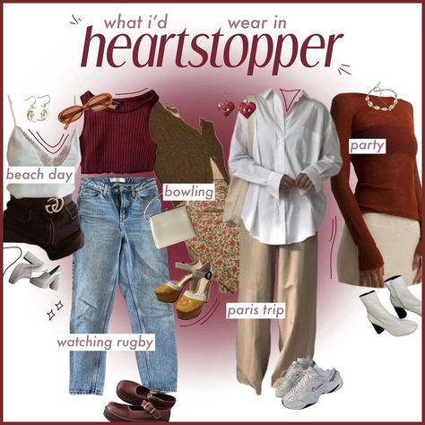 Heartstopper Outfit Ideas, Heartstopper Inspired Outfits, Heartstopper Outfits, Heartstopper Characters, Alice Oseman, Heart Stopper, Clothes Ideas, Paris Travel, Fit Check