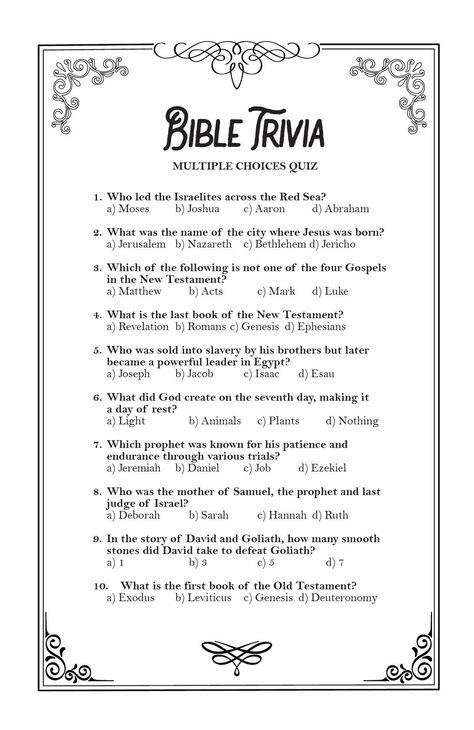 Bible Trivia, Jw Humor, Bible Quiz, Bible Verses For Kids, Bible Games, Bible Study Topics, Church Activities, First Holy Communion, Fifth Grade