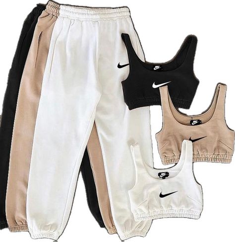 Nike Set, Cute Nike Outfits, Cute Lazy Outfits, Lazy Outfits, Tomboy Style Outfits, Trendy Summer Outfits, Swaggy Outfits, Simple Trendy Outfits, Nike Sports