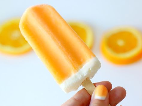 Orange Creamsicle Nails, Creamsicle Nails, Summer Nail Tutorials, Best Junk Food, Orange Creamsicle, Banana Split, Easy Nail Art, Junk Food, Ombre Nails