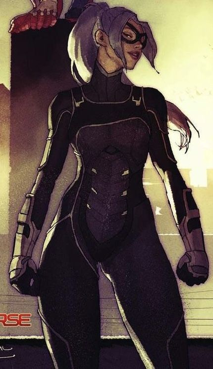 Superhero Shifting Suits, Superhero Designs Female, Black Cat Suit Marvel, Spider Suits Female, Grey Superhero Suit Female, Black Panther Suit Design Female, Female Vigilante Outfit Character Design, Black Supersuits Female, Supervillian Costumes Female