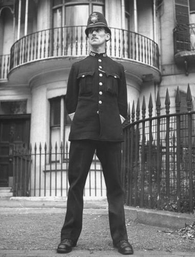 A handsome British bobby 1930s Police Uniform, 1940s Police Uniform, 1900s Police Uniform, 1950s Police Uniform, Working Class Aesthetic, 1920s Police, Victorian Police, Police Jacket, 39 Steps