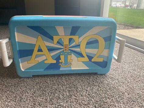 Ato Formal Cooler, Ato Frat Cooler, Beta Cooler, Frat Coolers Ideas Formal, Formals Cooler, Frat Formal Coolers, Ato Cooler, Cooler Ideas Fraternity, Frat Paddles